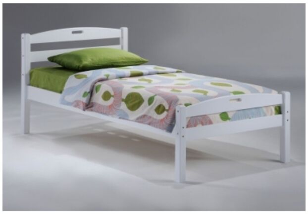 Деревянная кровать Алина 80*190 см белая - Фото №1