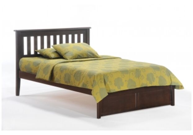 Двухспальная  кровать Жасмин Люкс 160*190 см темный орех - Фото №1