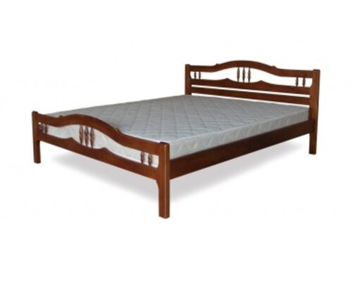 Двуспальная кровать Маргарет-люкс 160*190 см массив ольхи - Фото №1