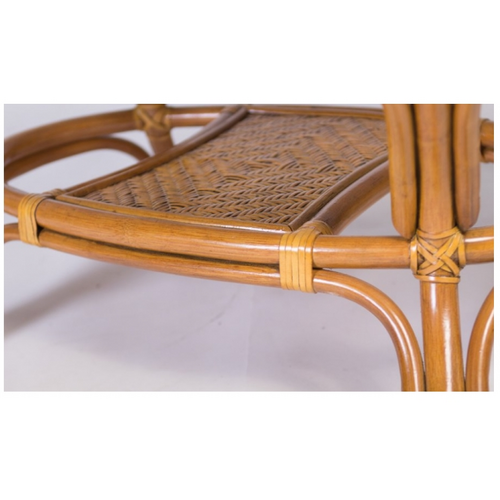 Угловой диван CRUZO Аскания со столиком натуральный ротанг королевский дуб - Фото №5