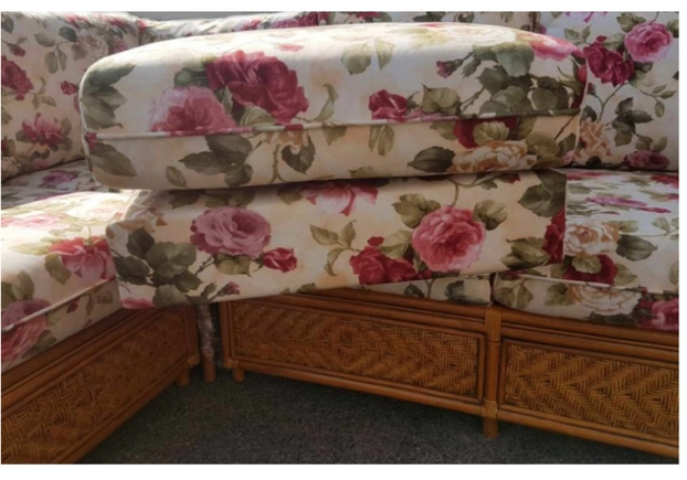 Угловой диван CRUZO Аскания со столиком натуральный ротанг королевский дуб - Фото №2