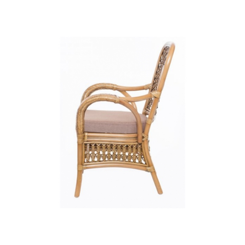 Кресло CRUZO Ацтека натуральный ротанг светло коричневый  - Фото №5