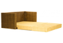 Диван-кровать CRUZO Уго натуральный ротанг с желтым матрасом  - Фото №7