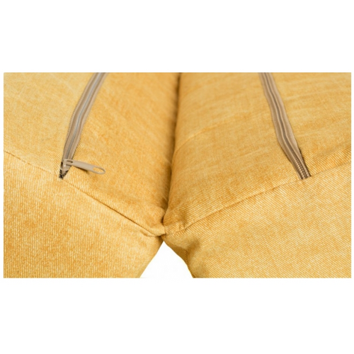 Диван-кровать CRUZO Уго натуральный ротанг с желтым матрасом  - Фото №9