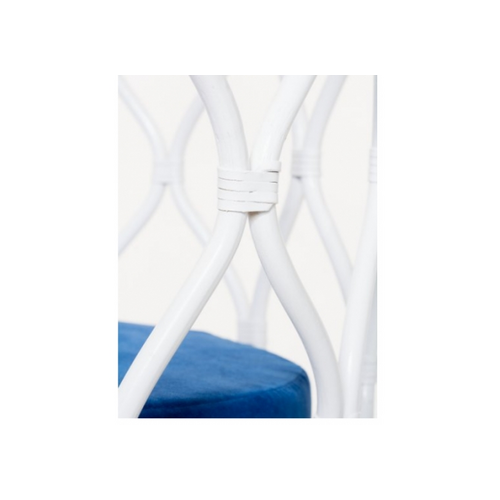 Підвісне крісло-гойдалка CRUZO Лілія з натурального ротангу білий - Фото №5