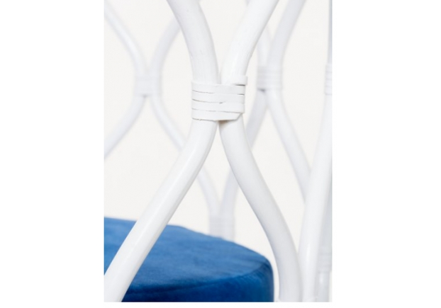 Підвісне крісло-гойдалка CRUZO Лілія з натурального ротангу білий - Фото №2