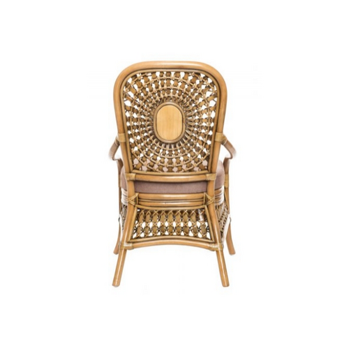 Обеденный комплект CRUZO Ацтека стол и 6 стульев натуральный ротанг светло коричневый  - Фото №7