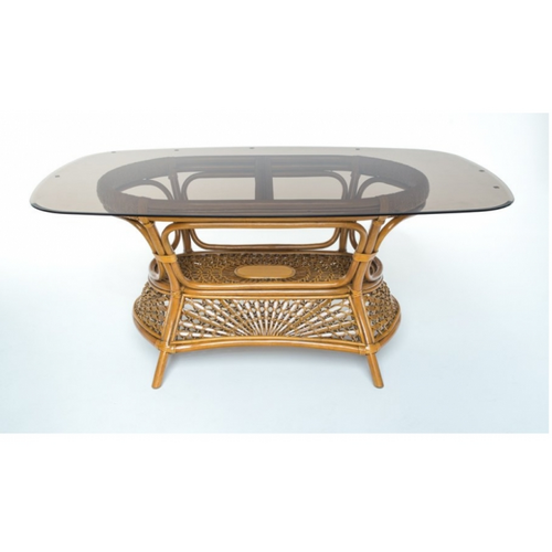 Обеденный комплект CRUZO Ацтека стол и 6 стульев натуральный ротанг светло коричневый  - Фото №15