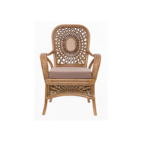 Обеденный комплект CRUZO Ацтека стол и 6 стульев натуральный ротанг светло коричневый  - Фото №9