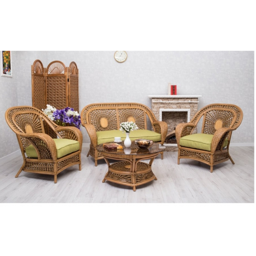 Комплект мебели CRUZO Ацтека натуральный ротанг светло коричневый  - Фото №13