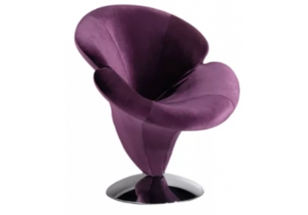 Кресло дизайнерское Орхидея фиолетовое - Фото №1