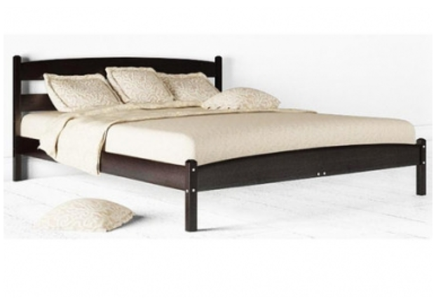 Кровать Ликерия без изножья 90x200 см темный орех - Фото №1