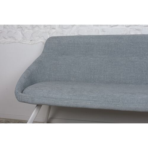 Кресло - банкетка TOLEDO (1550*640*830 текстиль) рогожка бледно-бирюзовый - Фото №4