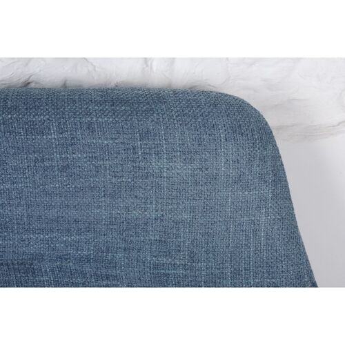 Кресло - банкетка TOLEDO (1550*640*830 текстиль) рогожка темно-голубой - Фото №4
