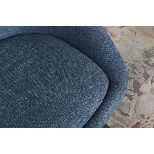 Кресло - банкетка TOLEDO (1550*640*830 текстиль) рогожка темно-голубой - Фото №3