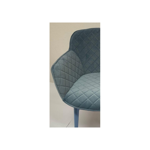 Кресло BAVARIA (58*65*80 cm текстиль) голубой - Фото №2
