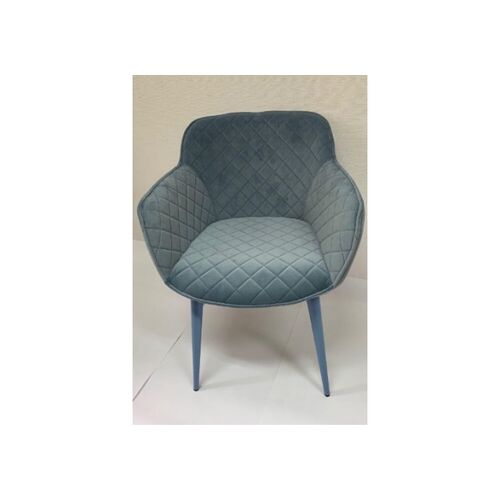 Кресло BAVARIA (58*65*80 cm текстиль) голубой - Фото №3