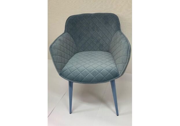Кресло BAVARIA (58*65*80 cm текстиль) голубой - Фото №2