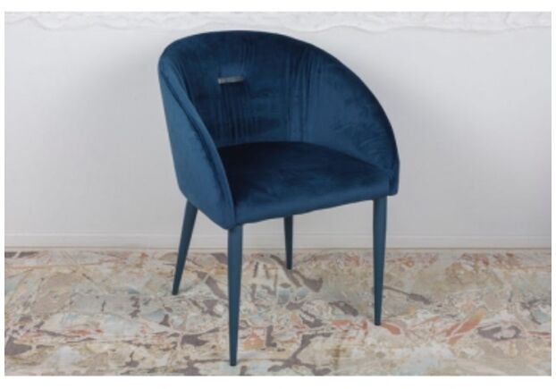Кресло ELBE (58*59*75 cm текстиль) синий - Фото №1