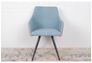 Кресло МAYA (56*60*86 cm - текстиль/экокожа) серо-голубой - Фото №2