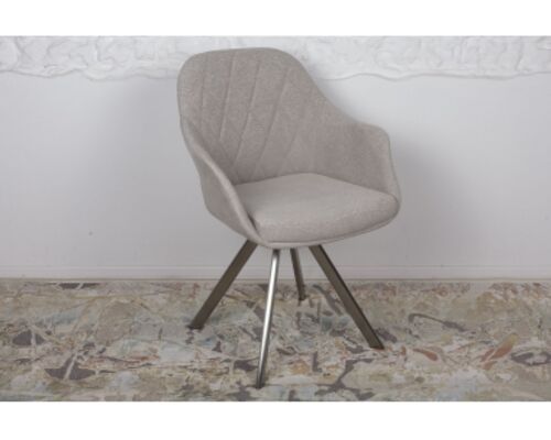 Кресло поворотное ALMERIA (610*605*880 текстиль) беж - Фото №1