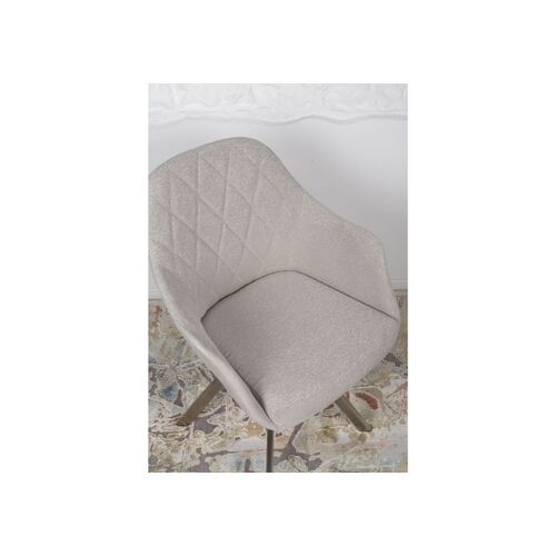 Кресло поворотное ALMERIA (610*605*880 текстиль) беж - Фото №5