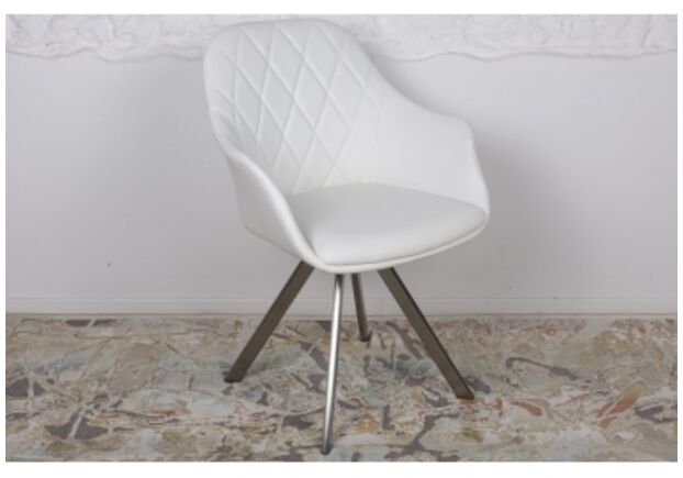 Крісло поворотне ALMERIA (610*605*880) білий - Фото №1