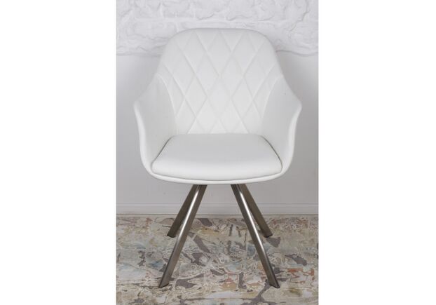 Кресло поворотное ALMERIA (610*605*880) белый - Фото №2