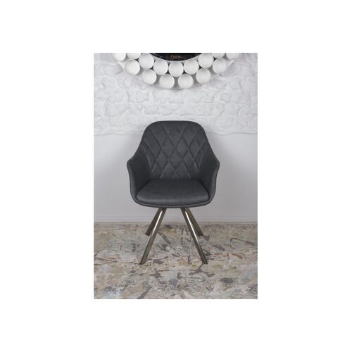 Кресло поворотное ALMERIA (610*605*880) серый - Фото №2