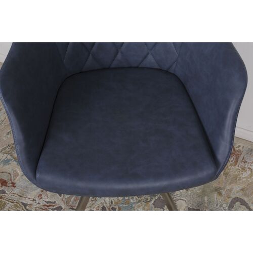 Кресло поворотное ALMERIA (610*605*880) синий - Фото №5