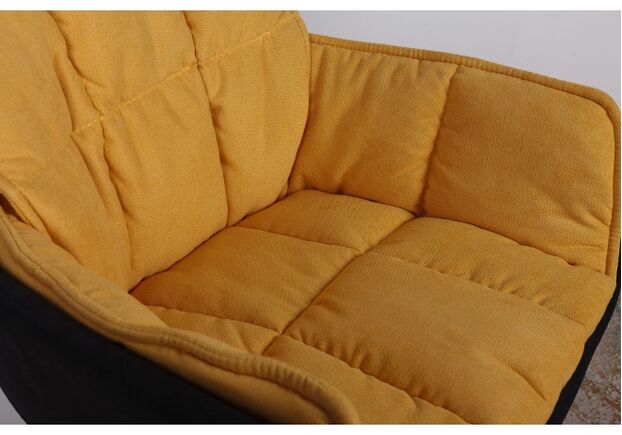 Кресло поворотное PALMA (590*500*880) черно-желтый - Фото №2