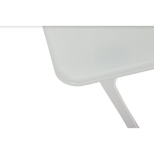 Стол журнальный LUTON R (125*70*44см) белый глянец - Фото №3