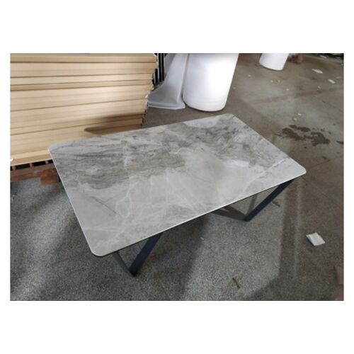 Стол журнальный LUTON R (125*70*44см) керамика светло-серый - Фото №2