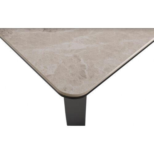 Стол журнальный LUTON S (89.5*89.5*45см) керамика светло-серый - Фото №2