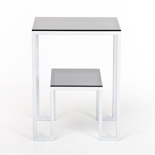 Прикроватный Столик Альмео серебристый цвет - Фото №2