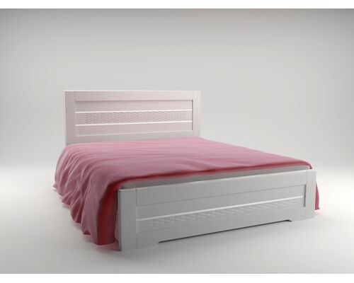Кровать Соломия 160х200 см цвет скол дуба белый - Фото №1