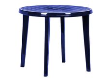 синий пластиковый стол 