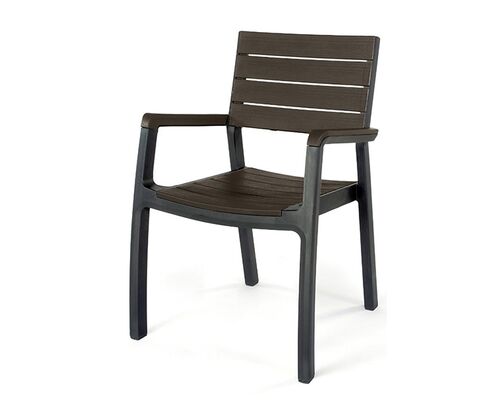 Стул Harmony armchair серый с коричневым - Фото №1