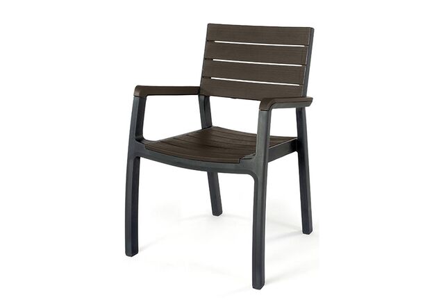 Стул Harmony armchair серый с коричневым - Фото №1