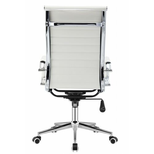Офисное кресло Алабама с высокой спинкой белое - Фото №3