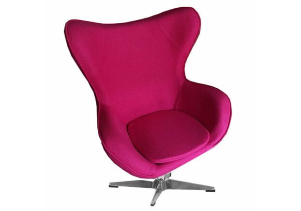 Кресло Эгг розовое/ткань - Фото №1