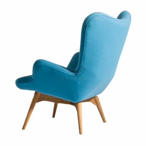 Кресло с высокой спинкой Флорино голубое - Фото №3