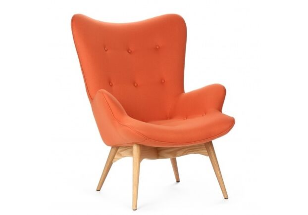 Кресло с высокой спинкой Флорино оранжевый - Фото №1