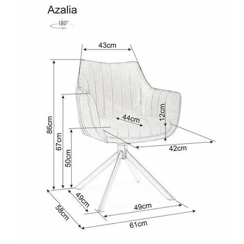 Кресло поворотное Signal Azalia оливковый - Фото №9