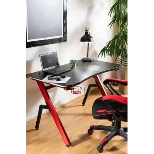 Компьютерный стол B-006 красный/черный - Фото №2