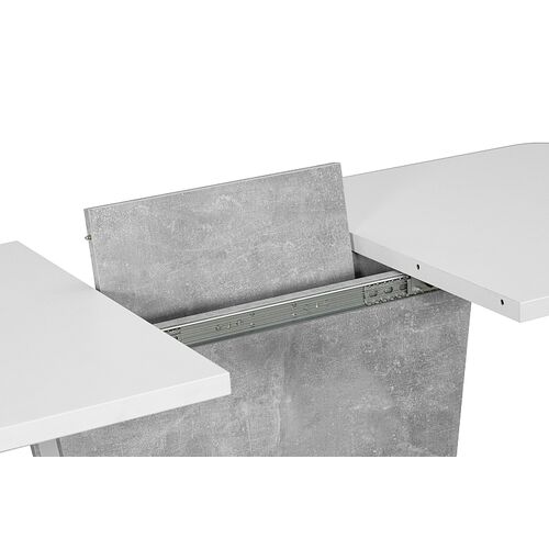 Стол обеденный Calipso белый мат+дуб вотан с эффектом бетона - Фото №2