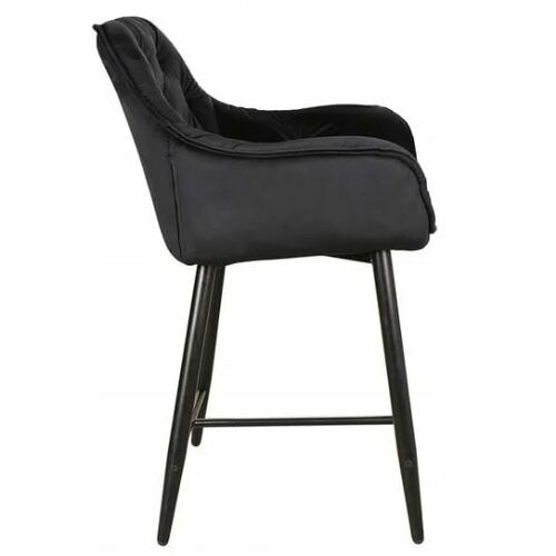 Полубарный стул Cherry H-2 Velvet черный каркас/черный - Фото №2