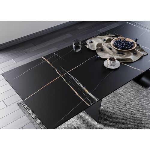Стол керамический Signal Diuna Ceramic 160(240)*90 см черный матовый - Фото №6