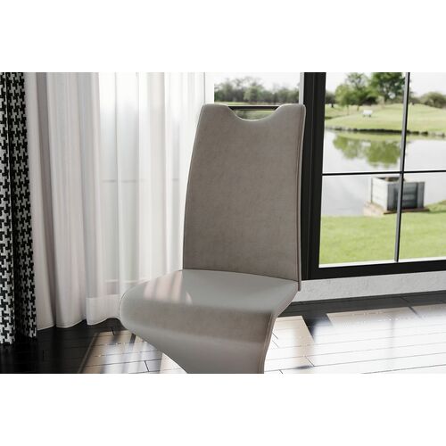 Кресло H-090 Velvet Bluvel 14 серый - Фото №4