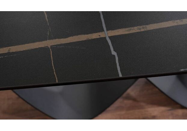 Стол керамический Signal Infnity Ceramic 160(240)*95 см черный матовый - Фото №2